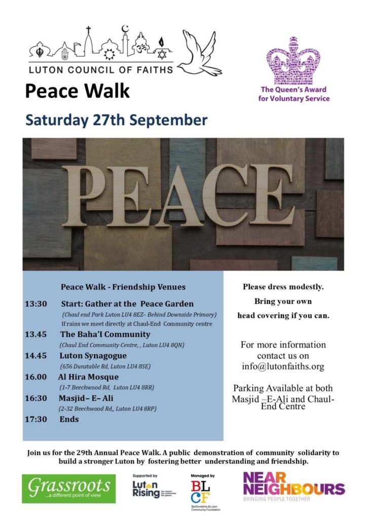 ☮️ Luton Peace Walk – Luton Council of Faiths
